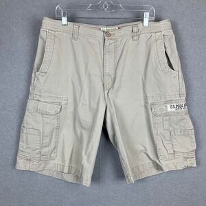 Vintage Y2K U.S. Polo‎ Assn. Cargo Shorts Baggy Hip Hop Streetwear Men's 36